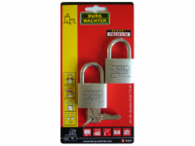 Lidl Burg Wächter Burg Wächter Zylinder-Vorhangschloss DUO 770 40 SB