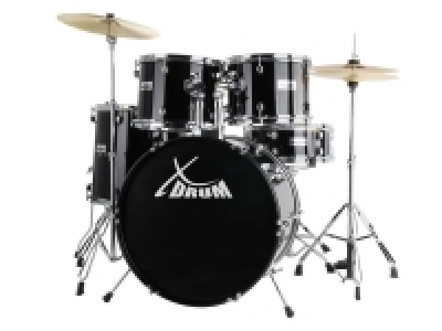 XDrum Semi 22 Standard Schlagzeug Set Midnight Black inkl. Schule + DV