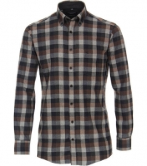 Casa Moda Flanellhemd, Comfort Fit, kariert, für Herren