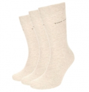 Karstadt  Tom Tailor Socken, 3er Pack, uni, Schriftzug, für Herren