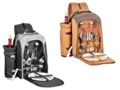 Lidl Esmeyer Esmeyer Picknickrucksack »Freetime«, mit Edelstahlbesteck und Kunststo