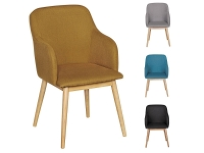 Wohnling Esszimmerstuhl »Skandi«, hohe Armlehnen, Retro-Design, mit Ho 109.00 €