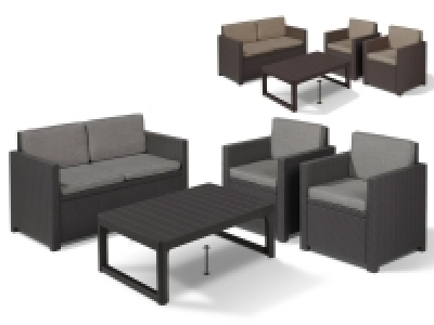 Keter Allibert Lounge Set »Victoria«/ »Lyon Premium«, 4-teilig, mit Au 318.04 €