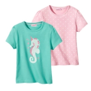 Baby-Mädchen-T-Shirt mit Seepferdchen, 2er-Pack 2.55 €