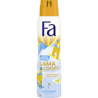 Rossmann Fa Deodorant Spray Lama Loops winterlicher Vanille-Duft