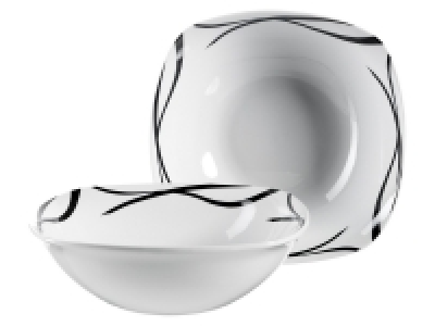 MÄSER Serie Oslo, Obstschale oder Salatschüssel 2er-Set, klassisch, ze
