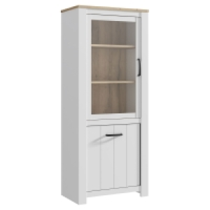 Vitrine - weiß-bianco Eiche - 77 cm breit 219.00 €