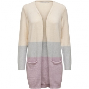 Only Strickjacke, Taschen, Blockstreifen, Langarm, für Damen