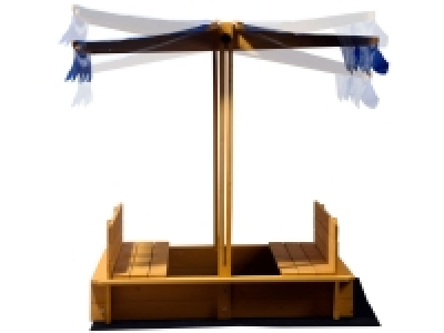 dobar Verschließbarer Sandkasten mit Sitzbänken und verstellbarem Dach 64.99 €