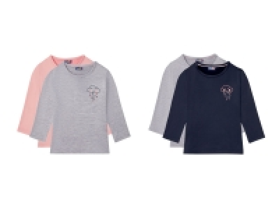 LUPILU® Kleinkinder Langarmshirts Mädchen, 2 Stück