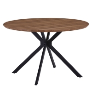 Tisch - Wildeiche - anthrazit - 120 cm