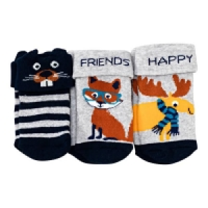Baby-Jungen-Frottee-Socken, 3er-Pack 2.09 €