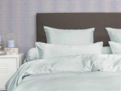 Lidl Face 2 Face Face-2-Face Satin Bettwäsche »Uni Puntini chalk blue«, verschiedene Gr
