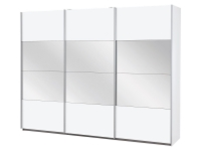 rauch ORANGE KULMBACH Schwebetürenschrank 3-trg., alpinweiß mit Spiege