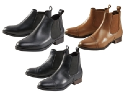 Lidl Esmara® ESMARA® Chelsea-Boots Damen, Leder, elastische Seiteneinsätze, weiche 