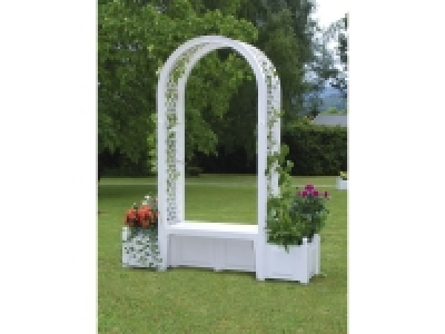 KHW Gartenbank »Brüssel«, mit 2 Pflanzkästen und 1 Rosenbogen, wetterf 170.99 €