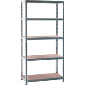 Metall-Schwerlastregal Stecksystem verzinkt 180 cm x 90 cm x 40 cm 29.99 €