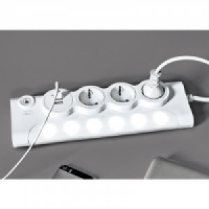 Smart-Steckerleiste mit abschaltbarer LED-Beleuchtung 9.99 €