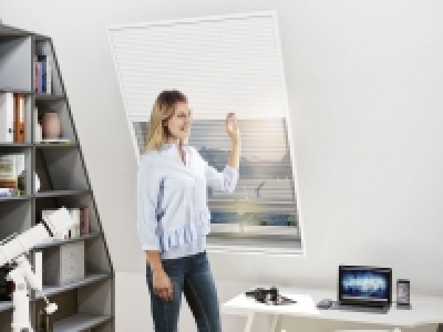 wip 2in1-Dachfenster-Plissee, Sonnen- u. Insektenschutz, Aluminiumprof