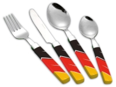 Lidl Esmeyer Esmeyer Besteck-Set Mira, Flaggenaufdruck DEUTSCHLAND, aus Edelstahl 1