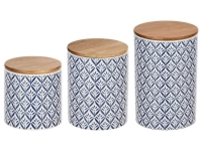 Wenko Aufbewahrungsdosen »Lorca«, 3-teilig, mit mediterranem Rauten-De 37.82 €