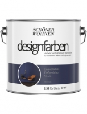 Hagebau  Dispersionsfarbe »Designfarben«, Unendliches Tiefseeblau, matt