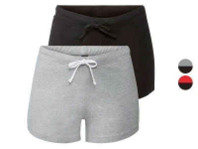 Lidl Esmara® ESMARA® Sweatshorts Damen, 2 Stück, mit Bindeband