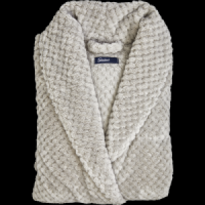 Ideenwelt Luxus-Bademantel Gr. L/XL, grau