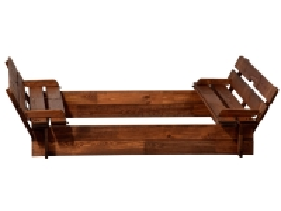 dobar Sandkasten, 2 klappbare Sitzbänke mit Rückenlehne, aus Kiefernho 57.14 €