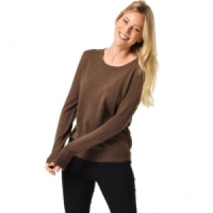 Karstadt  Adagio Seide-Cashmere Pullover Madrid 1 Zoll, Rundhalsausschnitt, für Dam