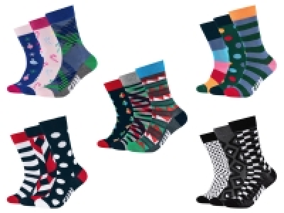 Damen / Herren Fun Socks, 3 Paar, atmungsaktiv & superbequem 14.99 €