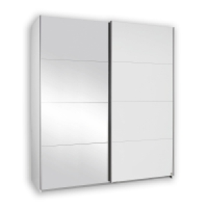 Schwebetürenschrank - alpinweiß - 181 cm breit 299.00 €