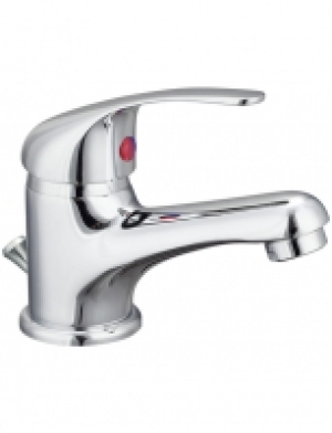 Waschtisch-Einhebelmischer, Messing, glänzend, , inkl. Ablaufgarnitur 17.99 €