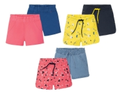 Lidl Lupilu® LUPILU® Kleinkinder Shorts Mädchen, 2 Stück