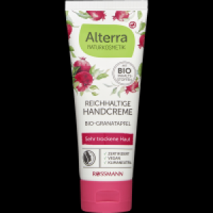 Rossmann Alterra Naturkosmetik Reichhaltige Handcreme Bio-Granatapfel