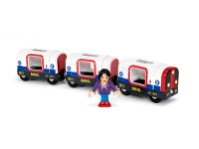 BRIO 33867 »U-Bahn mit Licht und Sound«, 4-teilig, mit 2 Waggons, ab 3