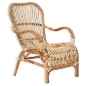 Rattan-Sessel - braun - lackiert