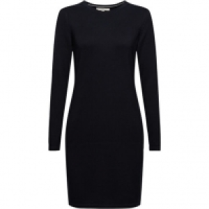 edc by Esprit Strickkleid, Bio-Baumwolle, Rundhals, Rippoptik, für Dam