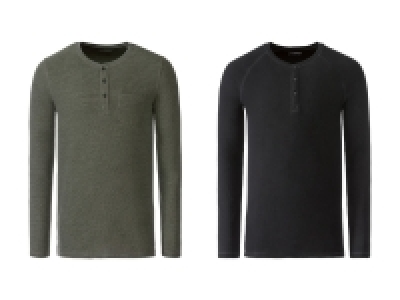 LIVERGY® Herren Langarmshirt, mit modischer Waffelstruktur 6.99 €
