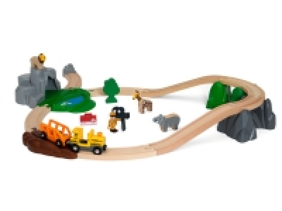 Lidl Brio BRIO 33960 »Großes BRIO Bahn Safari Set«, 26-teilig, mit Dampfzug, ab 