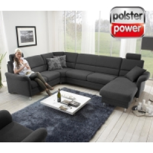 polsterpower Wohnlandschaft - anthrazit - verschiedene Ausführungen