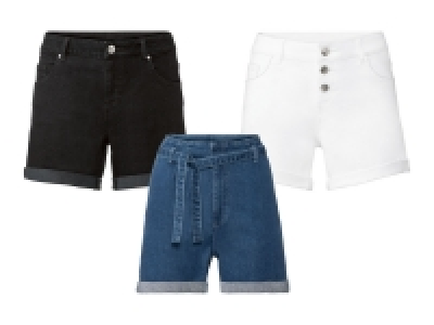 Lidl Esmara® ESMARA® Damen Jeansshorts, in Krempeloptik