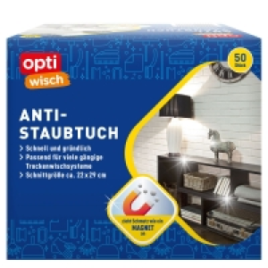 OPTIWISCH Anti-Staubtücher, 50er-Packung