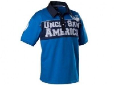 Uncle Sam Herren Poloshirt 3D-Optik