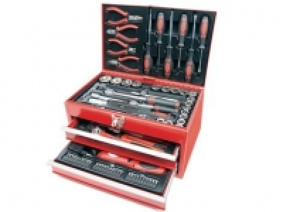 BRÜDER MANNESMANN Bestückte Werkstattbox 155-tlg. M29066