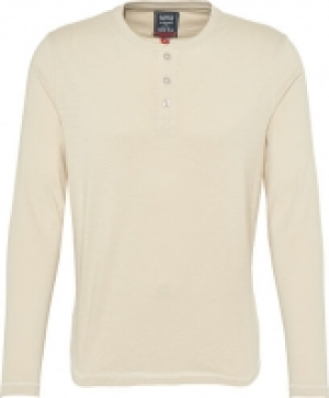 Karstadt  Globetrotter Henley-Shirt, Melange, für Herren