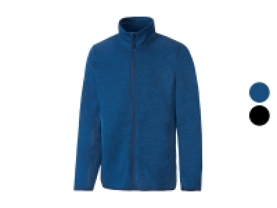 CRIVIT® Herren Strickfleecejacke, mit Stehkragen