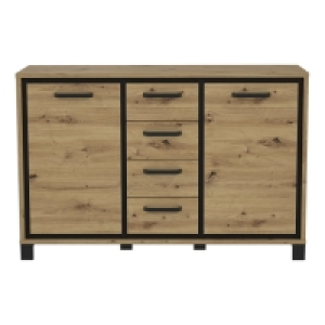 Sideboard - Artisan Eiche-Schwarzeiche - 4 Schubkästen