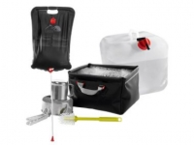 Crivit OUTDOOR Solar-Campingdusche 20L, Kanister 15L faltbar, Campingspüle fa