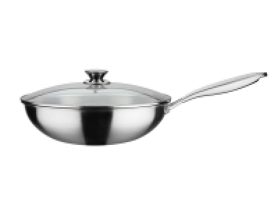 GSW Wok-Pfanne ASIA 32 cm mit Glasdeckel